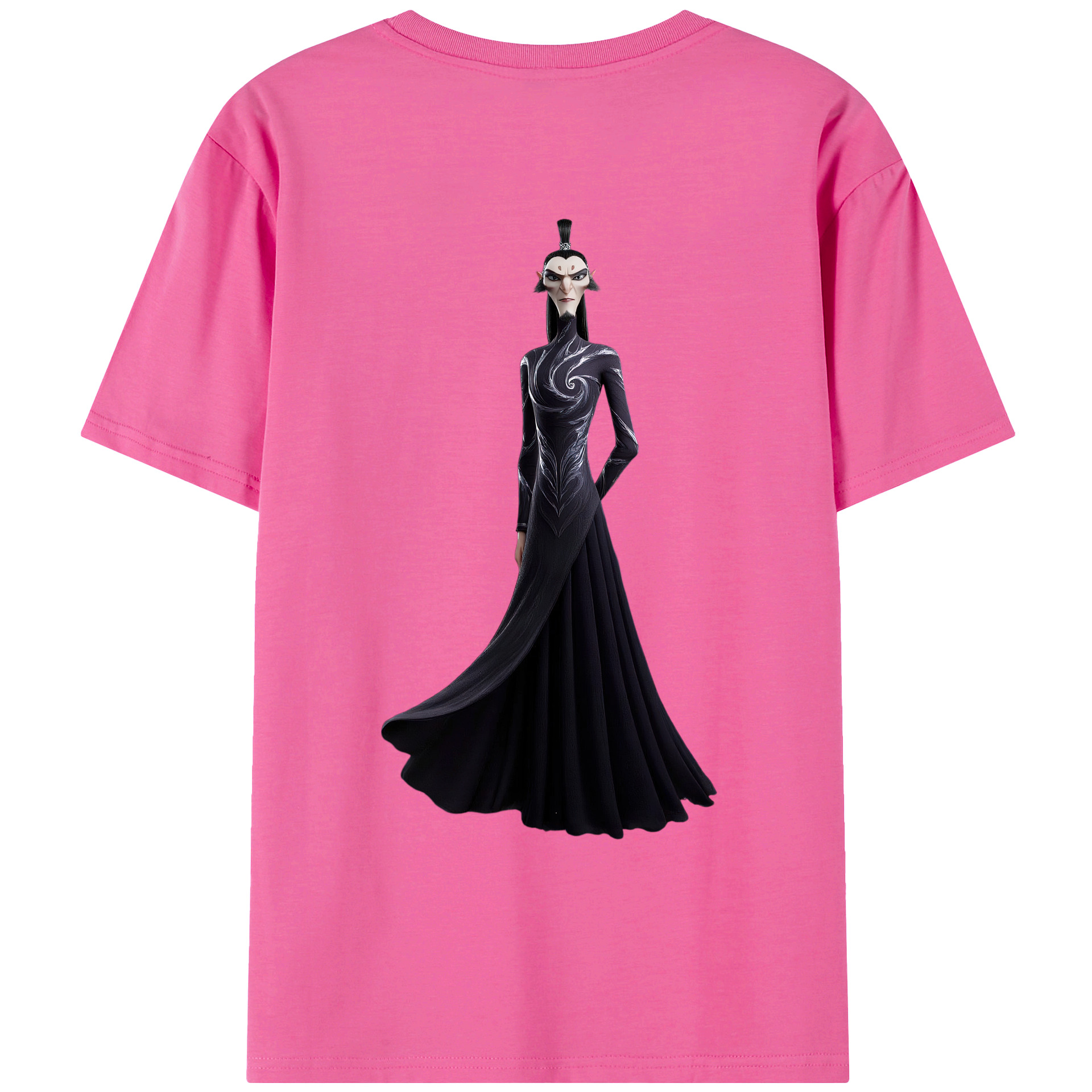 （画像用） Ne Zha 2 ナタ 魔童の大暴れ レディース半袖Tシャツ(バックプリント)